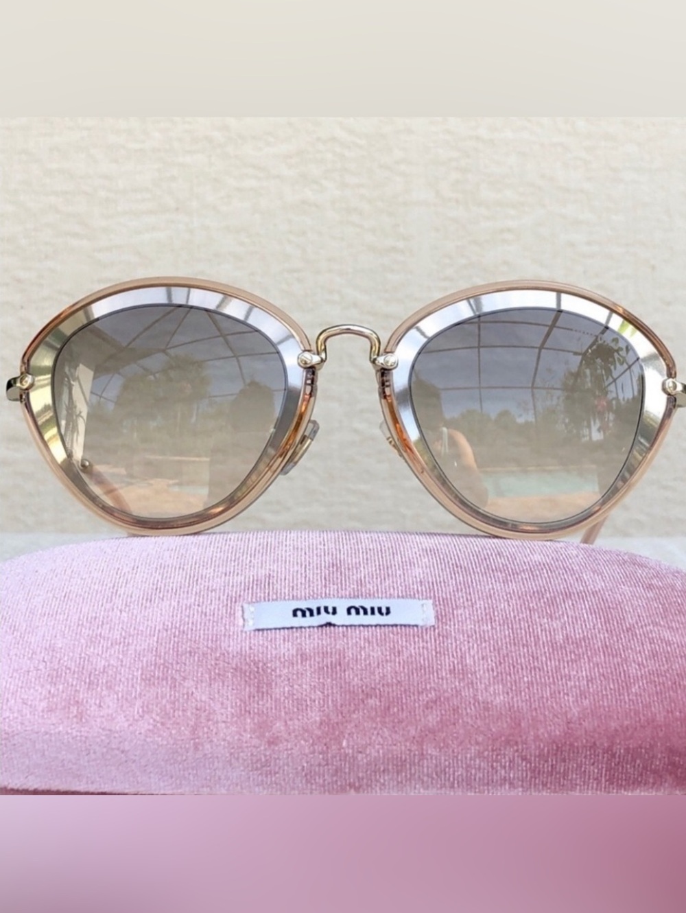 New MIU MIU 52mm cat eye sunglasses